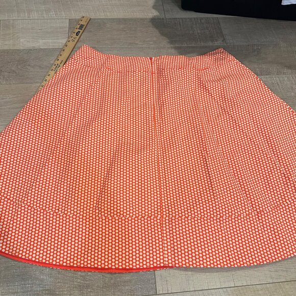 LANE BRYANT WOMENS ORANGE POLKA DOT SKIRT SIZE 26 THE MODERNIST COLLECTION - Picture 7 of 8